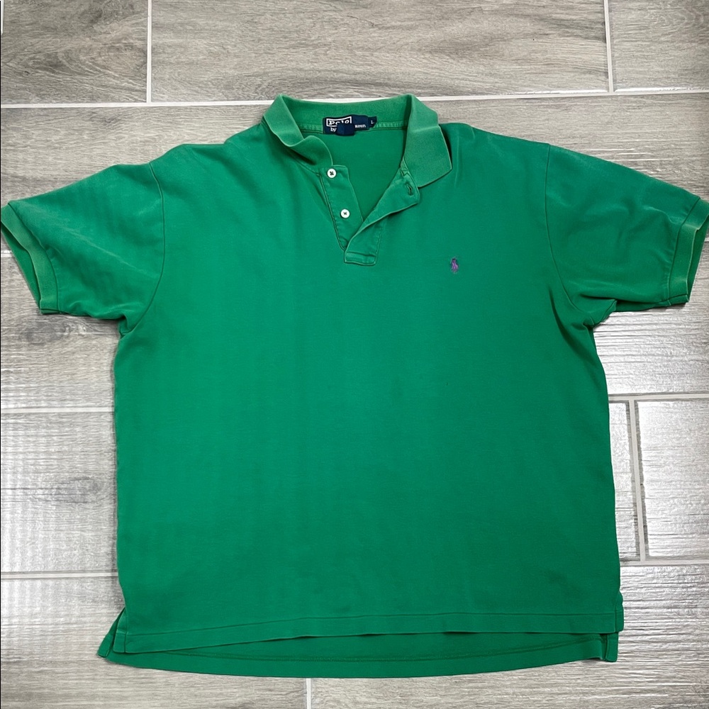 Men’s Ralph Lauren Classic Green Polo Shirt Size L
